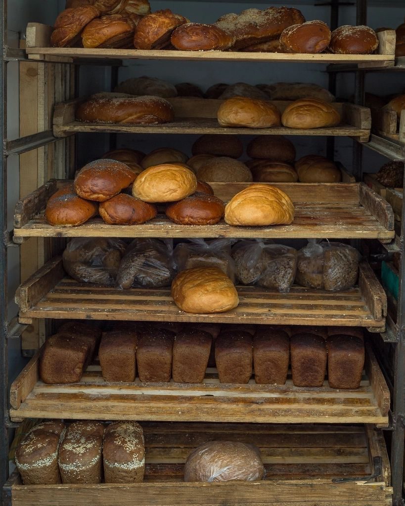 Freshly baked sourdough bread